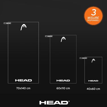 Рушник для спорту та басейну Osama Home Head Active, мікрофібра, 60x110 см, сірий (Набір 6 шт.)