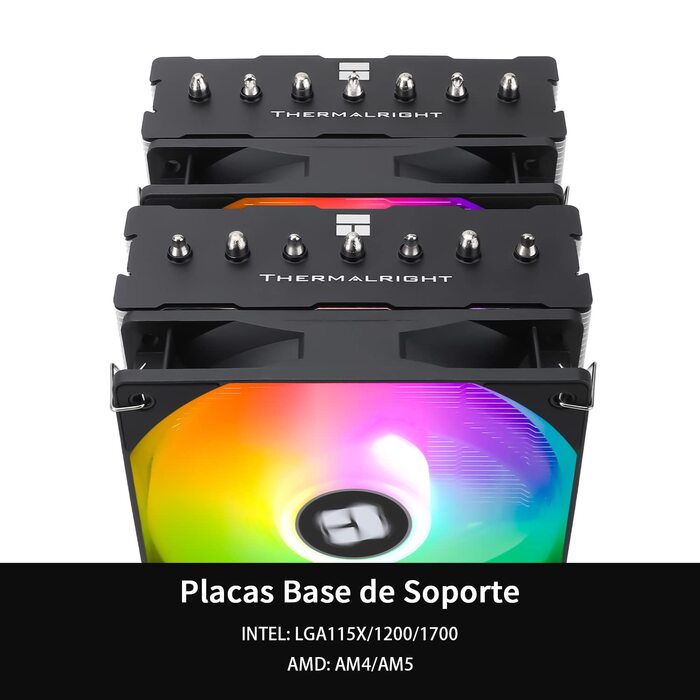 Thermalright Phantom Spirit 120 SE: Кулер для CPU з 7 heatpipes, 120mm вентилятор, AGHP 4.0, S-FDB, сумісний з AMD AM4/AM5/Intel 1700/1150/1151/1200