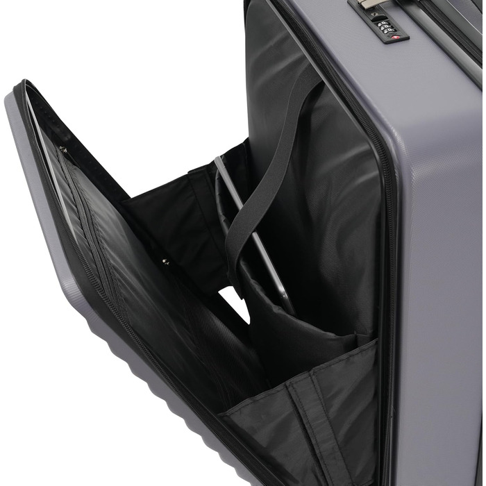 Набір валіз Merax TSA: 3 валізи (M, L, XL) з TSA-замком, телескопічним ручками та 4 колесами, чорний колір, PP-матеріал