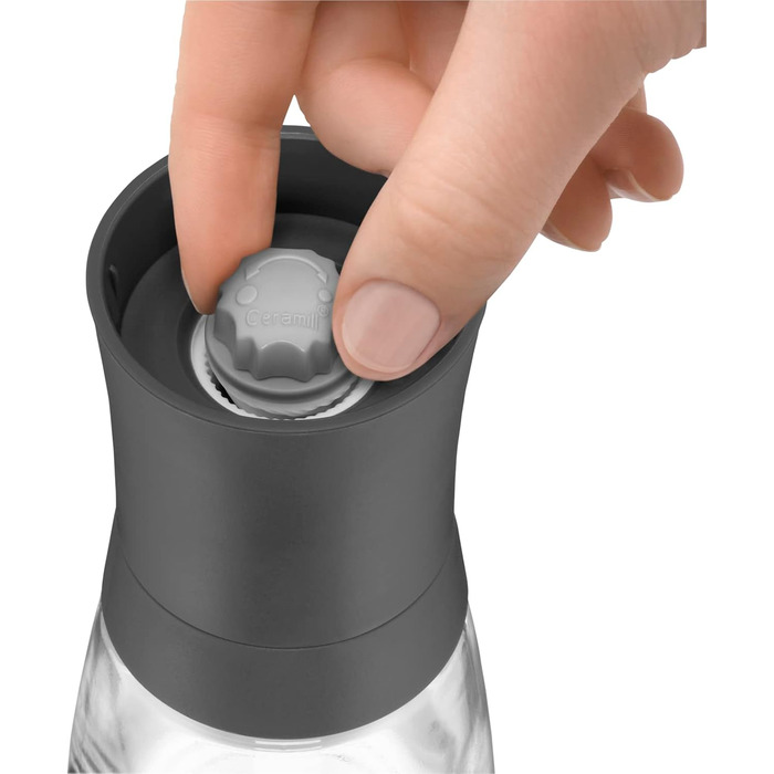 Набір млинок для солі та перцю WMF Trend 2 шт., сірий, з керамічним жорном, для спецій, придатний для миття в посудомийній машині