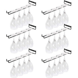 Тримачі для келихів VIDETOL (6 шт.) - металеві, підвісні, для шафи, бару, кухні