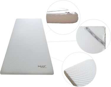 Ebitop Topper Mattress Topper, Cold Foam Mattress Topper, EBI - A2-160.6 Washable Cover 200x160x6 cm White