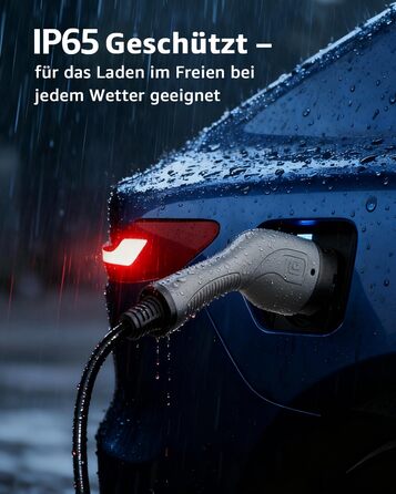 Кабель зарядки для електромобіля Bokman Typ 2, 11 кВт, 16A, 3 фази, 5 метрів, з сумкою та мікрофіброю