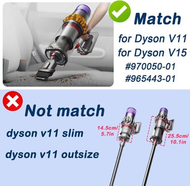 Dyson V10/V11 Dust Bin Replacement for Dyson V10 SV12 Vacuum Cleaner - Large Capacity Accessory, Part No. 969509-01
