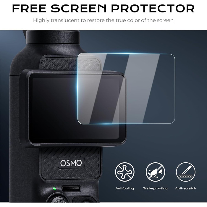 Набір фільтрів для DJI Osmo Pocket 3/4: Ширококутний об'єктив, CPL, Black Diffusion 1/4, ND4-128 (VND 2-7 Stops)