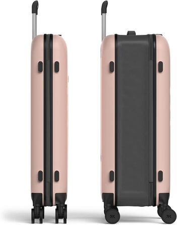 Чемодан Rollink Vega 360, чорний, 104L, 4 колеса, інноваційний замок, міцний, екологічний, для перевірки багажу