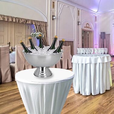 Охолоджувач для шампанського з нержавіючої сталі - універсальна миска для вина та шампанського