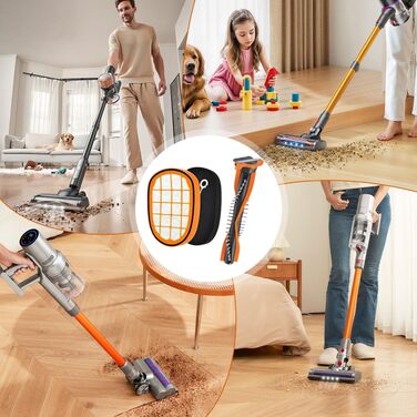 Набір фільтрів для акумуляторного пилососа Philips SpeedPro Max (4+1 шт.), помаранчевий