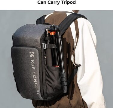 Рюкзак для фотокамери K&F Concept Alpha 25L сірий - для фотографів, з відділенням для 16-дюймового ноутбука, сумісний з дронами DJI Mavic