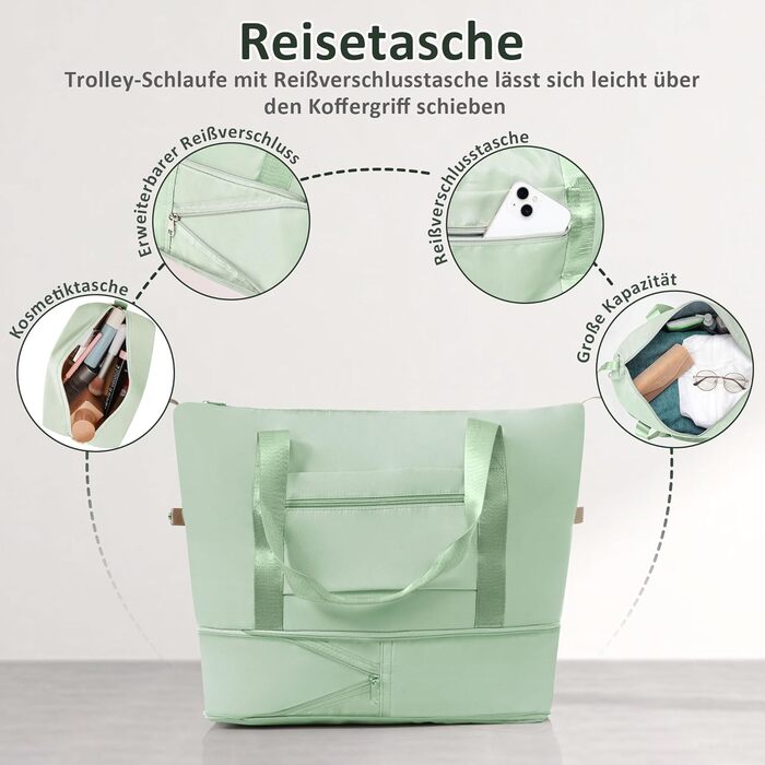 Набір валіз Merax Hartschalen 5-ти частинний: 3 валізи та 2 косметичні сумки, рожево-бежевий та хакі, з колесами