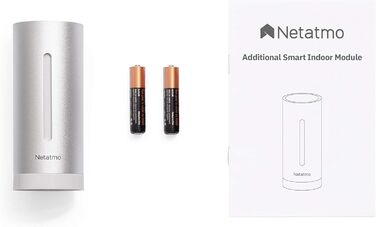 Netatmo Additional Smart Indoor Module for Weather Station, Silver - Netatmo, NIM01-WW No additional batteries