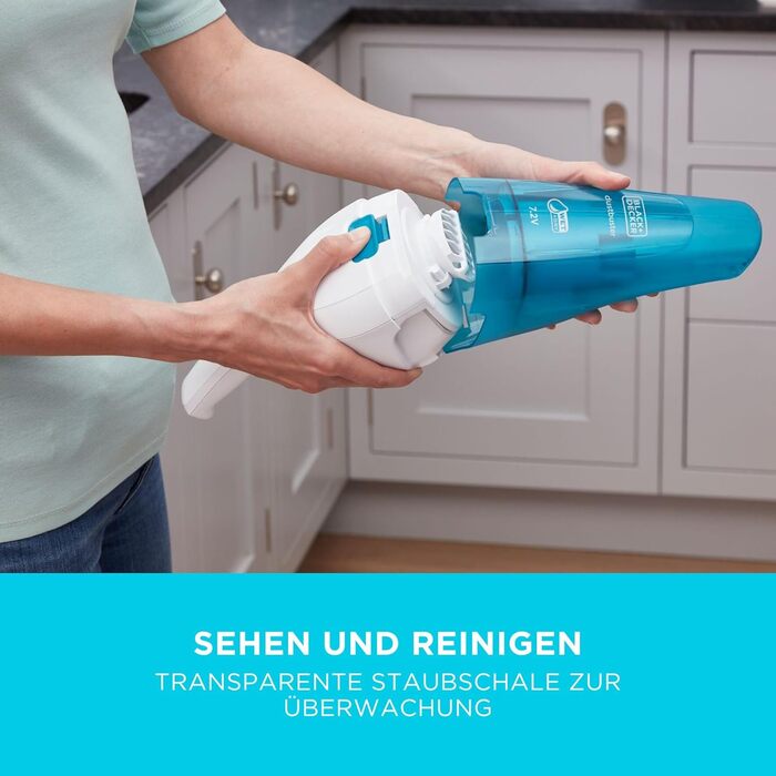 Акумуляторний ручний пилосос Black+Decker Dustbuster WDC115WA-QW 3.6V для сухого та вологого прибирання