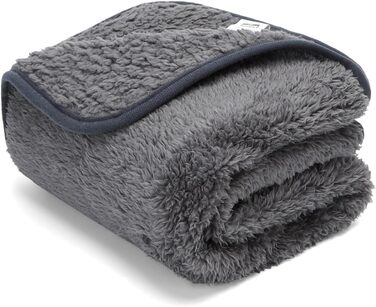 М'яка флісова підстилка для собак і котів Nobleza, 160 x 120 см (XXL 200 x 160 см), сіра