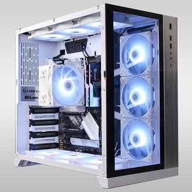 Кулер для CPU ID-COOLING SE-224-XTS White з 4 тепловими трубами та RGB LED, PWM, підтримка LGA1700/115X/1200, AM4/AM5