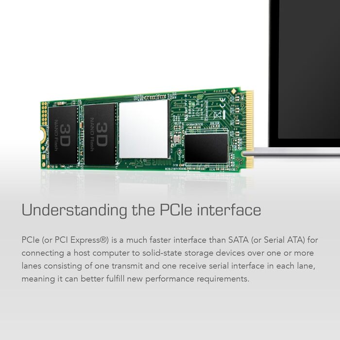 SSD накопичувач Transcend 1TB MTS220S NVMe PCIe Gen3 x4 M.2 2280 з DRAM Cache