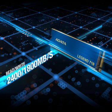 SSD ADATA Legend 710 M.2 1TB PCIe Gen3x4 NVMe 2280 (2400/1800 MB/s) – Чорний