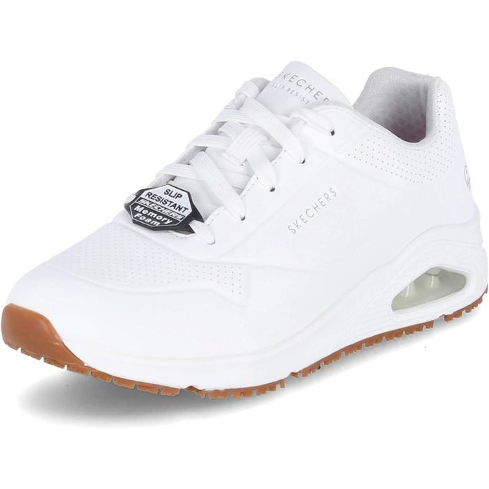 Черевики Skechers UNO SR для жінок, робочі кросівки, білі, синтетика (35.5 EU)