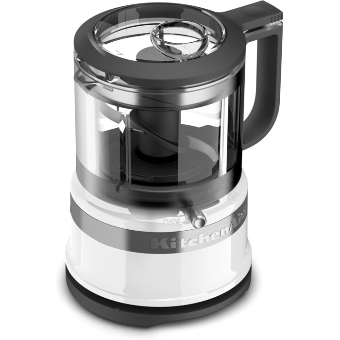 KitchenAid 5KFC3516EWH, Mini-Food-Processor, Great for chopping, preparing dressings and sauces, white white Single