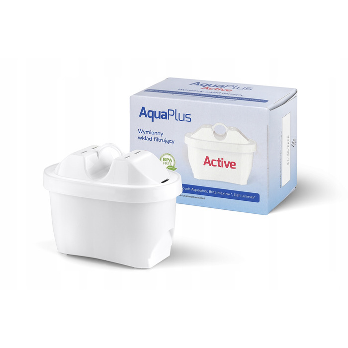 Смінні фільтрувальні картриджі для глека AquaPlus Active, 10 шт.