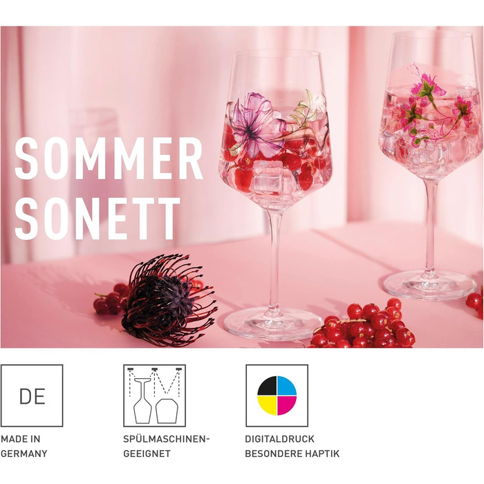 Набір келихів для аперитиву RITZENHOFF Sprizz 500 мл (2 шт.) - Sommersonett, Фрукти та гілки, Made in Germany