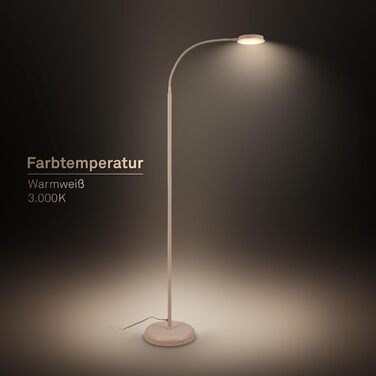 LED лампа BRILONER з сенсорним керуванням, регулюванням яскравості, поворотним кріпленням, для дому, офісу та читання, бежевого кольору, 32,5x13x40 см