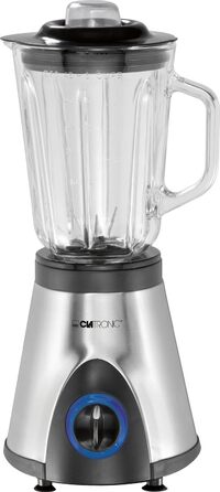 Стаціонарний міксер Clatronic UM 3826 Inox | 500W, 1.5л, нержавіюча сталь, подрібнення льоду, 3 швидкості, турбо-функція