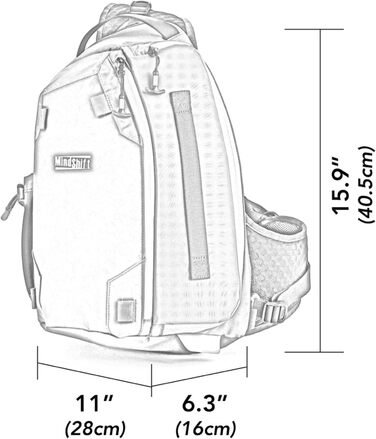 Сумка для фотообладнання MindShift Photo Cross 13 Carbon Grau (7.5 л, сіра)