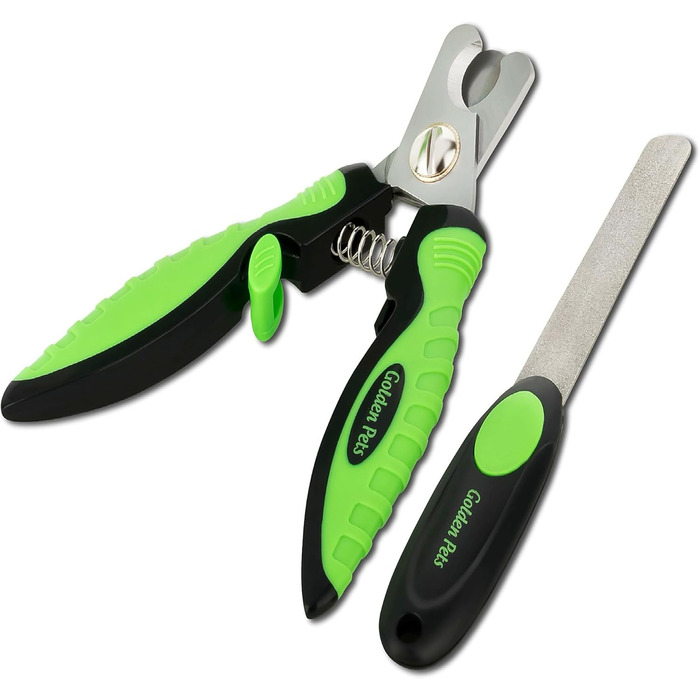 Ножиці для обрізання кігтів Golden Pets Profi Krallenschere + пилка для кігтів з унікальним кутом 45° та захистом