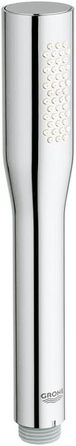 GROHE Vitalio Get - Hand Shower 1 Spray Pattern (perfect spray pattern, suitable for flow heaters, double-walled hand shower, Anti-limescale system), silver, 27458000 (shower head only, round)
