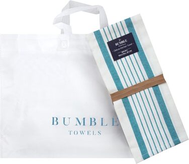 Bumble Kitchen Towels - Dishcloths, Towels, Cotton - 6 Pack - XL Size 50 x 70 cm - Elegant, Soft, and Robust Ringspun Cotton in 3 Different Textures (Aqua)