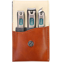 Набір для манікюру Mr. Green: 3 шт. кусачки для нігтів, пінцет, Solingen Edelstahl, шкіряний футляр