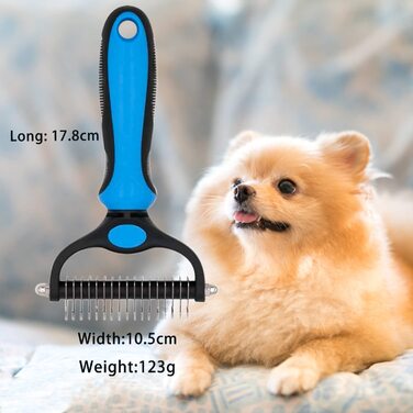 Щітка для вичісування підшерстка собак та котів, професійна для видалення ковтунів та шерсті