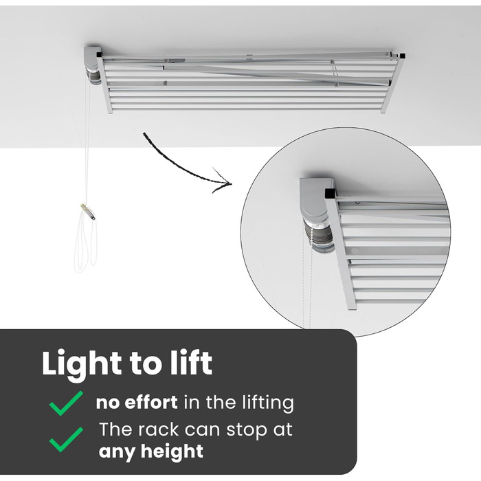 Foxydry Mini - Вертикальна сушарка для білизни, розкладна, алюміній та сталь, 128x54x25 см (Сірий)