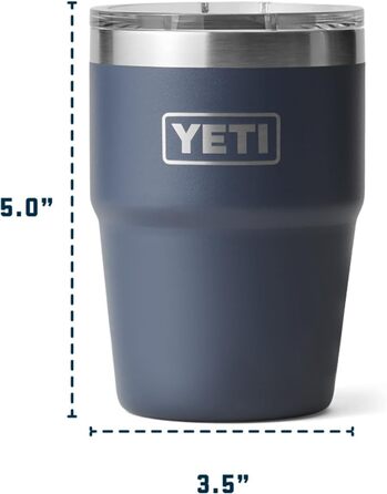 YETI Rambler Stackable Cup with MagSlider Lid - 16 oz (475 ml) - Cherry Blossom