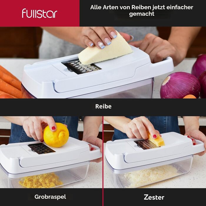 Набір для нарізки овочів Fullstar 7-в-1: слайсер, жульєн, тертак, для овочів, фруктів, сиру