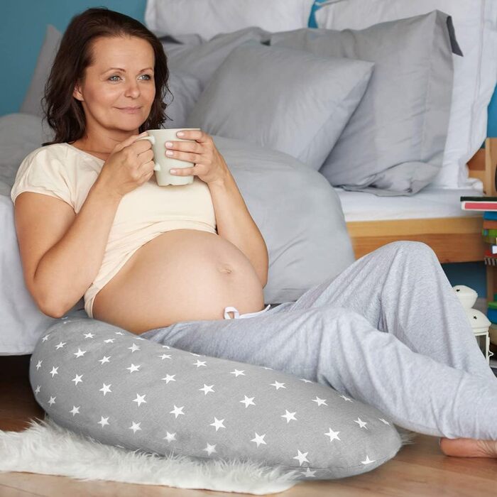 Подушка для годування Amilian 170 см - для сну на боці, вагітних та годування - XXL подушка для мами, дитини та дорослих