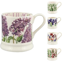Emma Bridgewater Large Mug 1/2 Pint, Ceramic Coffee Mug Large - Stoneware Mug, Cappuccino, Latte, Coffee, Tea Mug - Beautiful Mugs, Birthday Gift - Coffee Mug Lavender