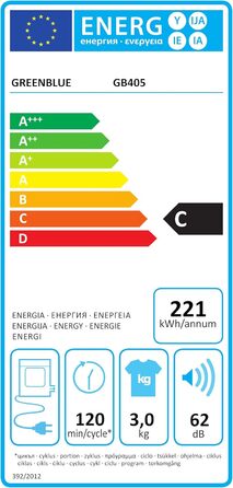 Міні-сушарка для одягу Green Blue GB405 | 830W, 3кг, 5 програм | Електрична, для дому