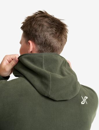 Флісова худі RevolutionRace Hiker для чоловіків, легка та еластична, чорна (S, Kambaba green)