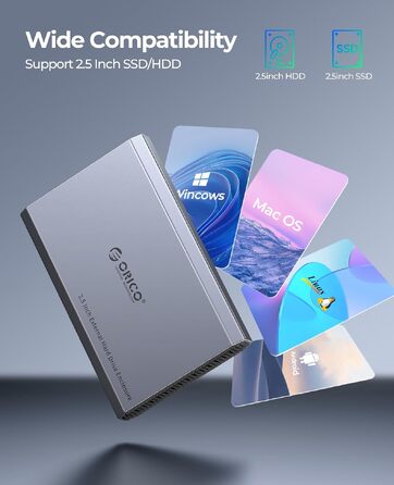 Зовнішній корпус для HDD/SSD ORICO 2.5
