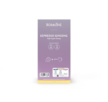 Кавові пади Caffè Borbone Rossa (Червона суміш) з женьшенем, ESE 44 мм, біорозкладні, 150 шт