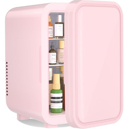 YASHE Mini Fridge - 6 Liter / 8 Cans - Portable Thermoelectric Cooler - Pink