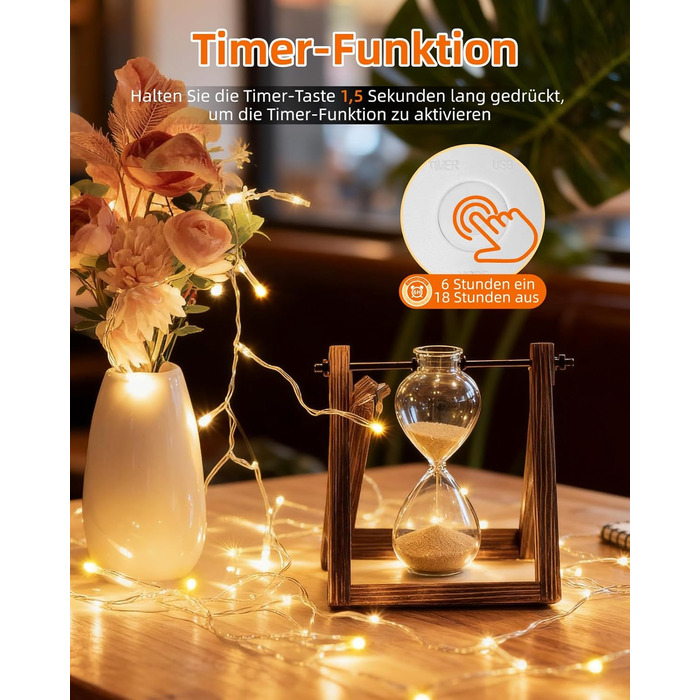 LED штора Anpro 3x3м, USB, 8 режимів, тепле світло для декору, вечірки, спальні