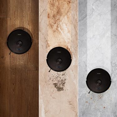 Робот-пилосос та робот-мийник Cecotec Conga M50 з самостійною станцією розрядження. Лазерна навігація, потужність всмоктування 5000Pa, база з баком 3L, багатофункціональна щітка, керування через додаток