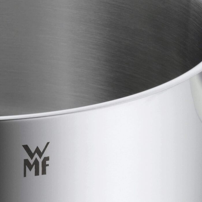 Каструля WMF Diadem Plus 24 см з кришкою, 4,5 л, нержавіюча сталь, для індукції, без покриття, макарони