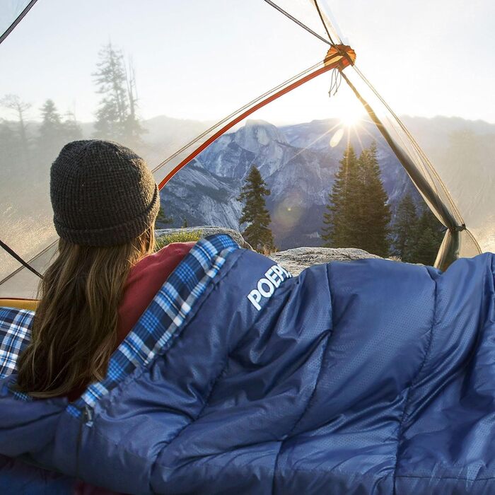 Сплячий мішок XXL для дорослих 3-4 сезони, фланель, для кемпінгу, зимовий, з сумкою, водонепроникний, 230 x 90 см