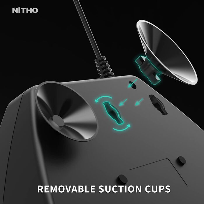 NITHO Drive Pro ONE: Ігровий кермо NITHO з педалями та перемикачем передач для PS4, PC, Xbox One, Xbox Series X|S та Switch. 270 градусів, Zero Dead Zone.