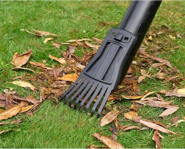 Black+Decker 3-in-1 Electric Leaf Blower/Vacuum BEBLV301 (3,000 Watts, with Shredder + attachable leaf rake, 72L collection bag backpack - high blowing speed & adjustable suction power)