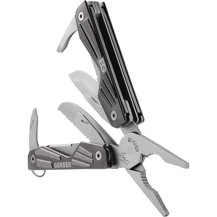 Мультитул Gerber Vise Pocket Tool: 10 функцій, плоскогубці, алюміній/нержавіюча сталь, чорний