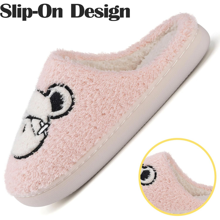 Тапочки зимові Mishansha для жінок та чоловіків, теплі плюшеві, з пам'яттю, розмір 36-47, кольори: жовтий, рожевий